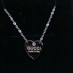 Italian Silver Heart Necklace